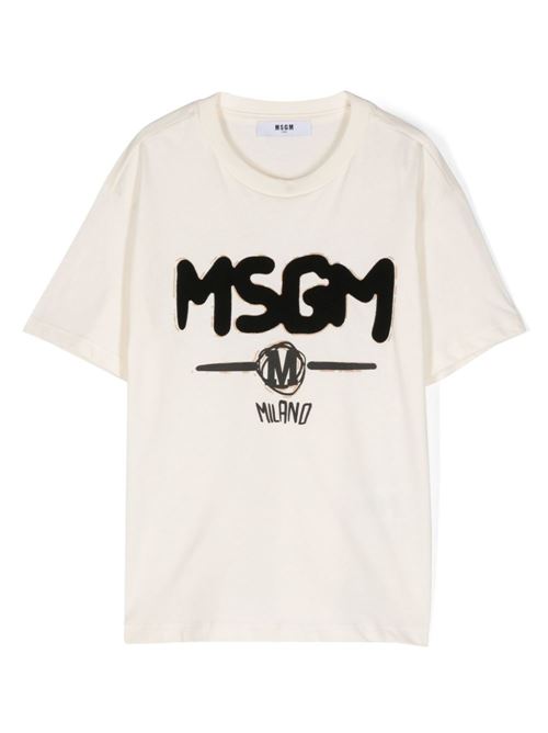 T-shirt bambino maniche corte MSGM KIDS | F4MSJBTH087013